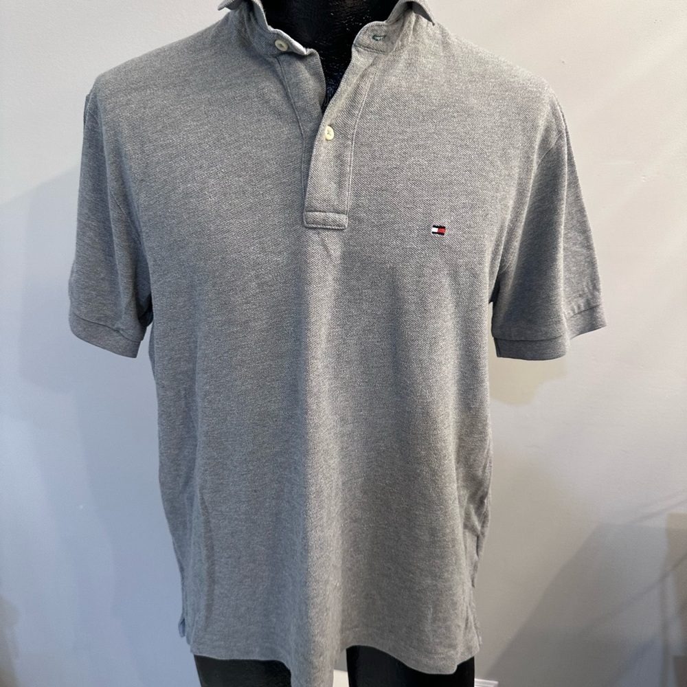 Tommy Hilfiger Gray Polo Shirt Classic Style